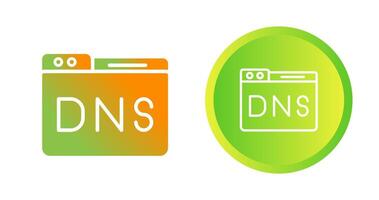domaine DNS la gestion vecteur icône