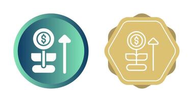 icône de vecteur de croissance de l'argent
