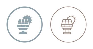 icône de vecteur de panneau solaire