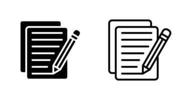 icône de vecteur de modification de document