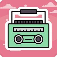 radio cassette vecteur icône
