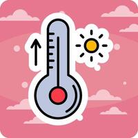 icône de vecteur de thermomètre