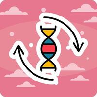 icône de vecteur d'adn