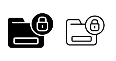icône de vecteur de sécurité de document
