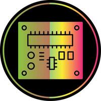 pcb planche glyphe dû Couleur icône vecteur