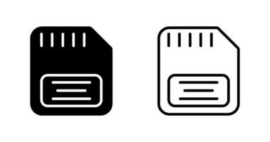 icône de vecteur de carte mémoire