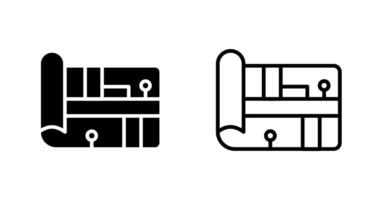 icône de vecteur de carte