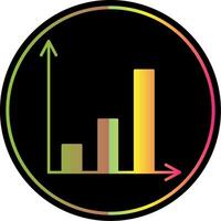 croissance glyphe dû Couleur icône vecteur