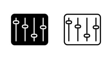 icône de vecteur d'égaliseur