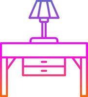 console table ligne pente icône vecteur