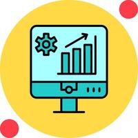 icône de vecteur d'analyse de marché
