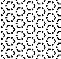 motif abstrait sans couture noir et blanc. arrière-plan et toile de fond. conception ornementale en niveaux de gris. ornements en mosaïque. illustration graphique vectorielle. vecteur