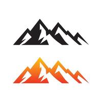 Montagne logo vecteur élément, Montagne logo vecteur modèle, Montagne vecteur illustration