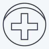 icône pharmacie. en relation à médical symbole. ligne style. Facile conception modifiable. Facile illustration vecteur
