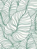 tropical feuilles Contexte pour papier carte vecteur