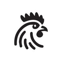 poulet tête logo conception modèle, poulet coq symbole vecteur