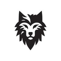 Loup tête illustration logo conception. Loup mascotte vecteur