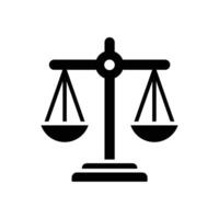 échelle de Justice icône vecteur conception modèle dans blanc Contexte