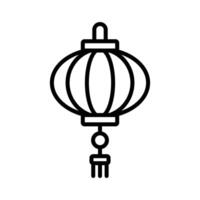 chinois lanterne icône vecteur conception modèle dans blanc Contexte