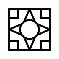 géométrique modèle icône vecteur. géométrique figure illustration signe. dessous de verre pochoir symbole ou logo. vecteur