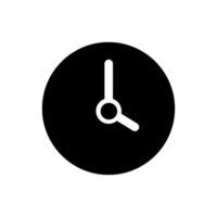 l'horloge visage icône vecteur. mur l'horloge illustration signe. temps symbole. regarder symbole ou logo. vecteur