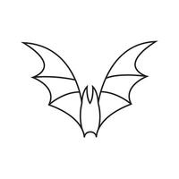 chauve souris icône vecteur. Halloween illustration signe. vampire symbole ou logo. vecteur