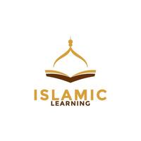 musulman apprendre logo, Islam apprentissage logo modèle, islamique médias vecteur illustration