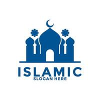 islamique mosquée logo vecteur icône, mosquée logo conception modèle