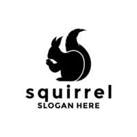 écureuil logo conception modèle, vecteur illustration