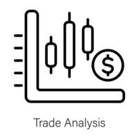 branché Commerce une analyse vecteur