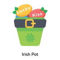 branché irlandais pot vecteur