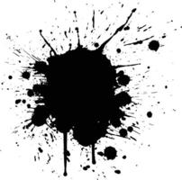 ai généré silhouette encre éclabousser noir Couleur seulement vecteur