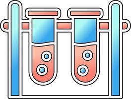 icône de vecteur de tube à essai