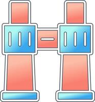 icône de vecteur de jumelles