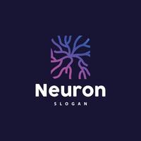 neurone logo, neurone nerf ou algue vecteur abstrait molécule conception, modèle illustration