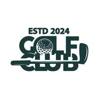 le golf logo illustration conception golfeur tournoi le golf Jeu équipe club sport modèle symbole vecteur