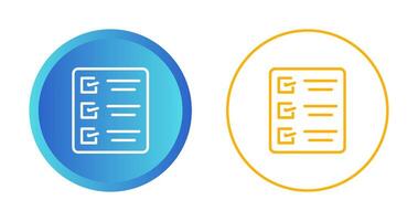 icône de vecteur de liste de tâches