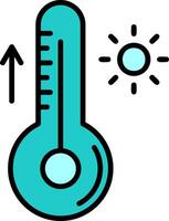 icône de vecteur de thermomètre