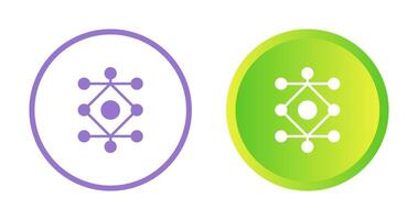 réseau une analyse vecteur icône