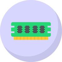 RAM plat bulle icône vecteur