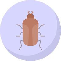 insecte plat bulle icône vecteur