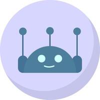 chatbot plat bulle icône vecteur