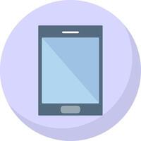 téléphone portable plat bulle icône vecteur