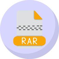 rar plat bulle icône vecteur