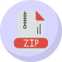 Zip *: français plat bulle icône vecteur