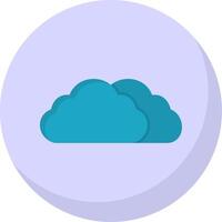 nuage plat bulle icône vecteur