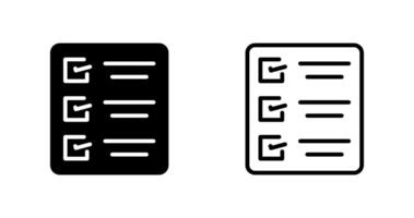icône de vecteur de liste de tâches