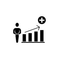 population croissance concept ligne icône. Facile élément illustration. population croissance concept contour symbole conception. vecteur