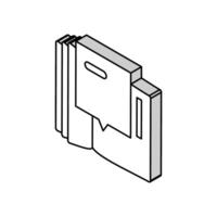 technique termes isométrique icône vecteur illustration