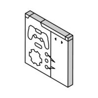 programmation Jeu développement isométrique icône vecteur illustration